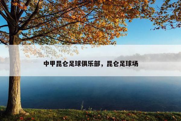中甲昆仑足球俱乐部，昆仑足球场