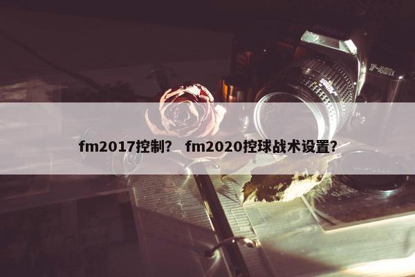 fm2017控制？ fm2020控球战术设置？