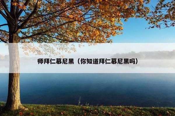 师拜仁慕尼黑（你知道拜仁慕尼黑吗）