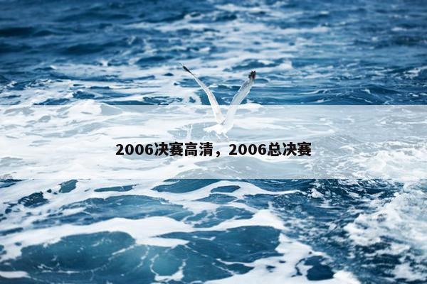 2006决赛高清，2006总决赛