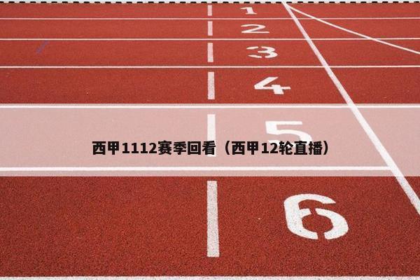 西甲1112赛季回看（西甲12轮直播）