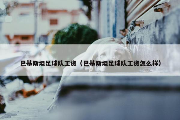 巴基斯坦足球队工资（巴基斯坦足球队工资怎么样）