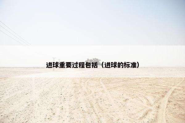 进球重要过程包括（进球的标准）
