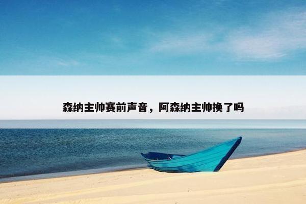 森纳主帅赛前声音，阿森纳主帅换了吗