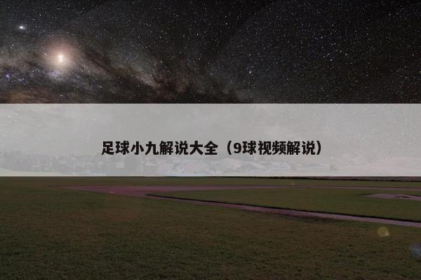足球小九解说大全（9球视频解说）
