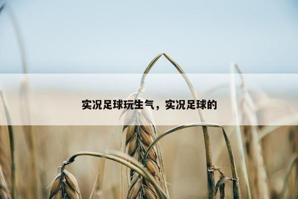 实况足球玩生气，实况足球的