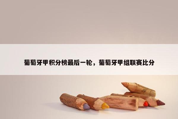 葡萄牙甲积分榜最后一轮，葡萄牙甲组联赛比分