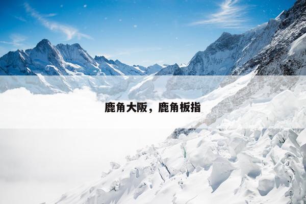 鹿角大阪，鹿角板指