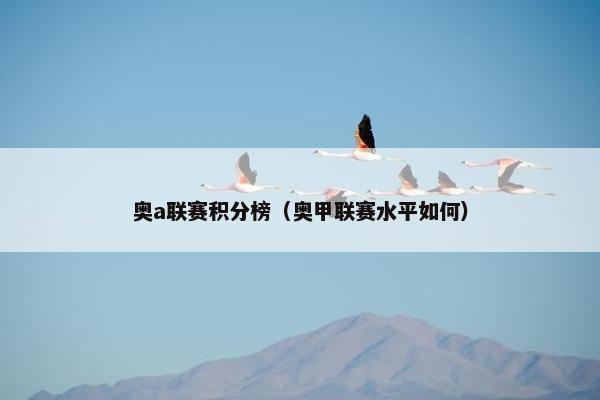 奥a联赛积分榜（奥甲联赛水平如何）