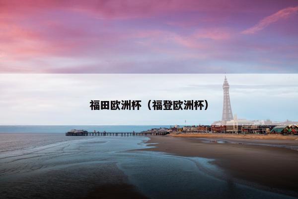 福田欧洲杯（福登欧洲杯）