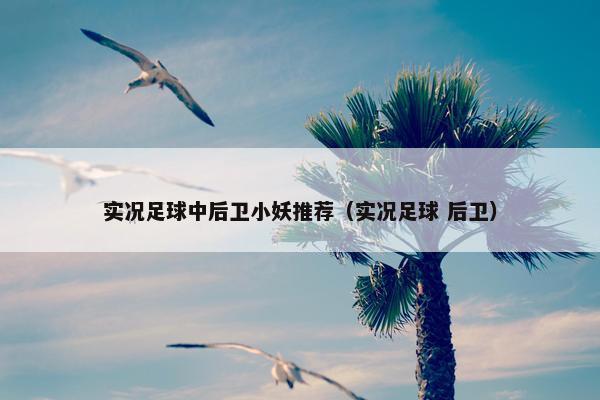 实况足球中后卫小妖推荐（实况足球 后卫）