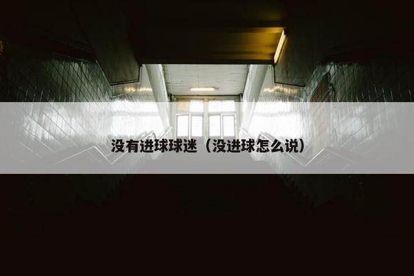 没有进球球迷（没进球怎么说）