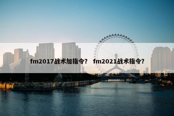 fm2017战术加指令？ fm2021战术指令？