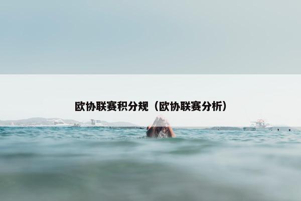 欧协联赛积分规（欧协联赛分析）
