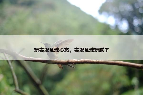 玩实况足球心态，实况足球玩腻了