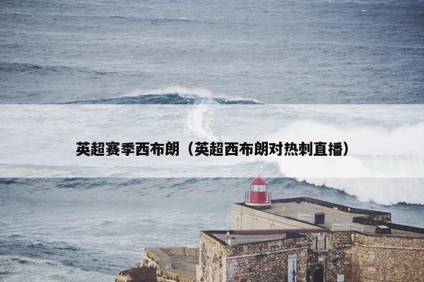英超赛季西布朗（英超西布朗对热刺直播）