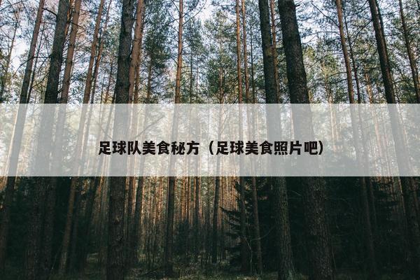 足球队美食秘方（足球美食照片吧）