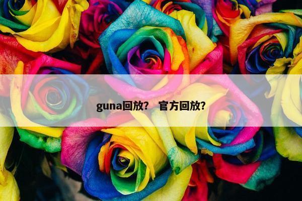 guna回放？ 官方回放？