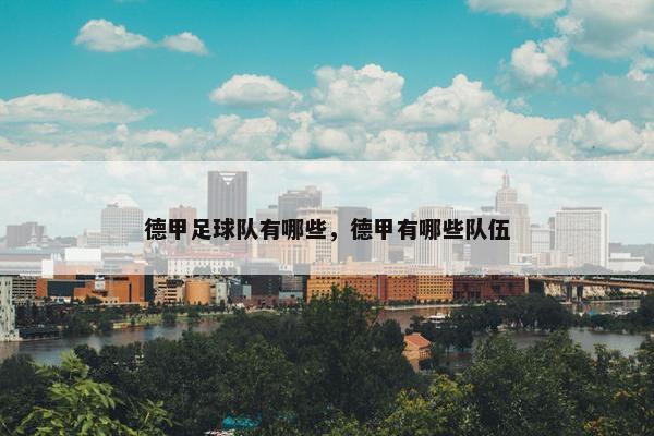 德甲足球队有哪些，德甲有哪些队伍