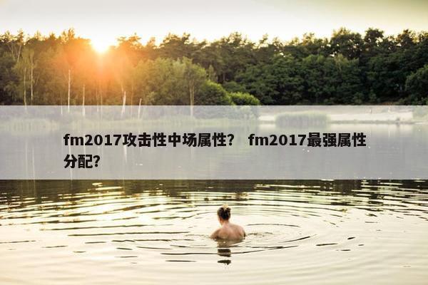 fm2017攻击性中场属性？ fm2017最强属性分配？