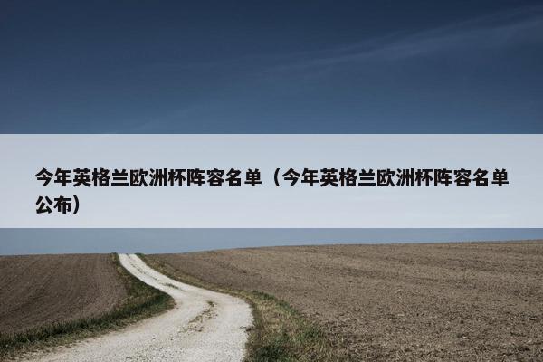 今年英格兰欧洲杯阵容名单（今年英格兰欧洲杯阵容名单公布）