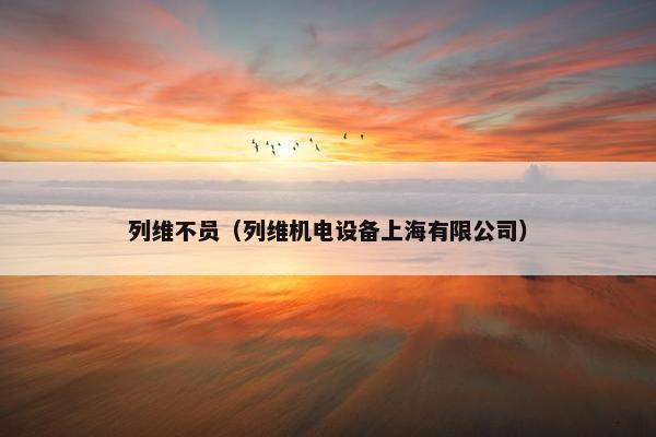 列维不员（列维机电设备上海有限公司）