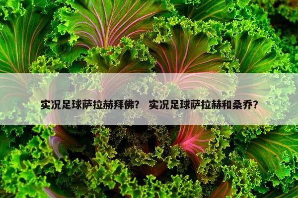 实况足球萨拉赫拜佛？ 实况足球萨拉赫和桑乔？