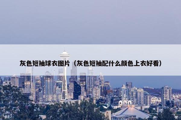 灰色短袖球衣图片（灰色短袖配什么颜色上衣好看）