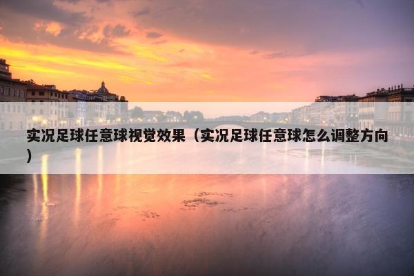 实况足球任意球视觉效果（实况足球任意球怎么调整方向）