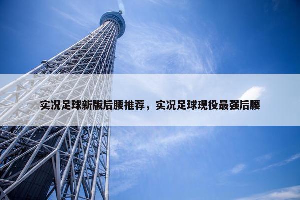 实况足球新版后腰推荐，实况足球现役最强后腰