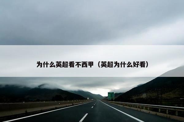 为什么英超看不西甲（英超为什么好看）