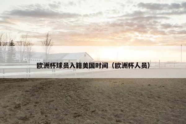 欧洲杯球员入籍美国时间（欧洲杯人员）