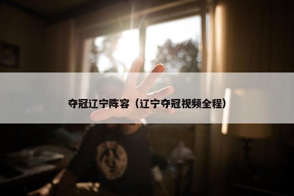夺冠辽宁阵容（辽宁夺冠视频全程）
