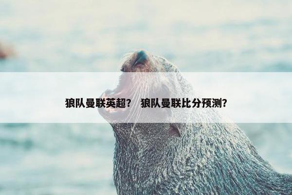 狼队曼联英超？ 狼队曼联比分预测？