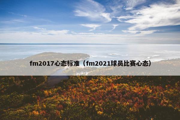 fm2017心态标准（fm2021球员比赛心态）