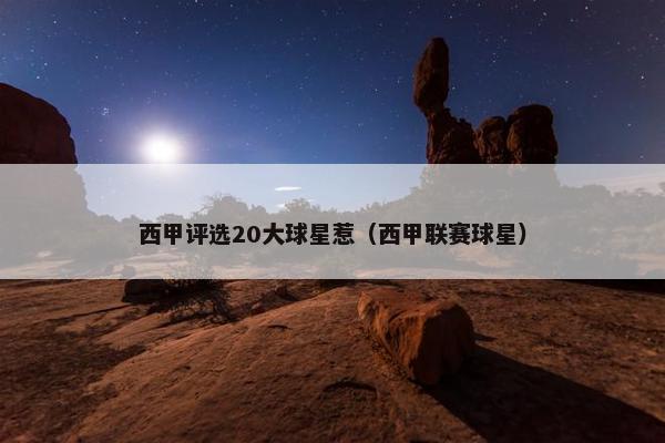 西甲评选20大球星惹（西甲联赛球星）