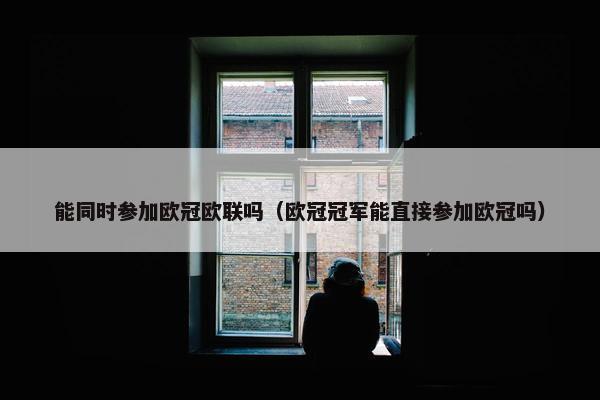 能同时参加欧冠欧联吗（欧冠冠军能直接参加欧冠吗）