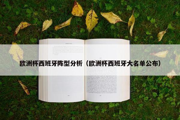 欧洲杯西班牙阵型分析（欧洲杯西班牙大名单公布）