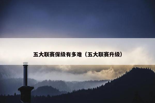 五大联赛保级有多难（五大联赛升级）