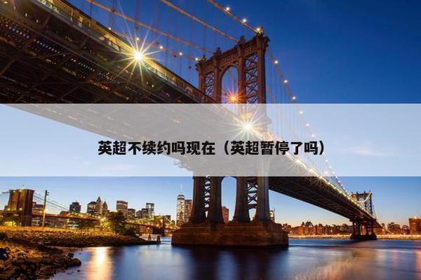 英超不续约吗现在（英超暂停了吗）