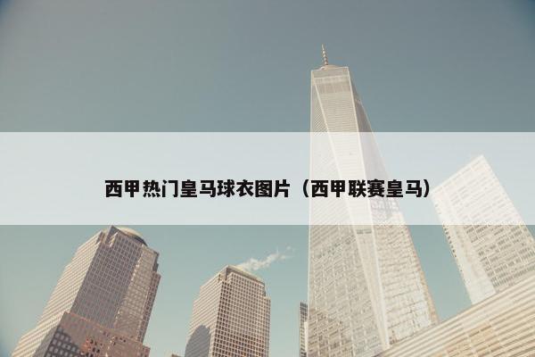 西甲热门皇马球衣图片（西甲联赛皇马）