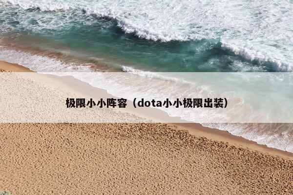 极限小小阵容（dota小小极限出装）
