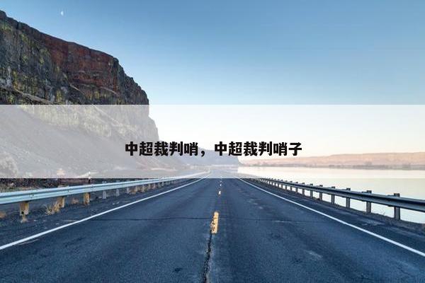 中超裁判哨，中超裁判哨子