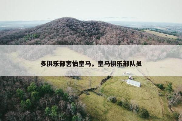 多俱乐部害怕皇马，皇马俱乐部队员