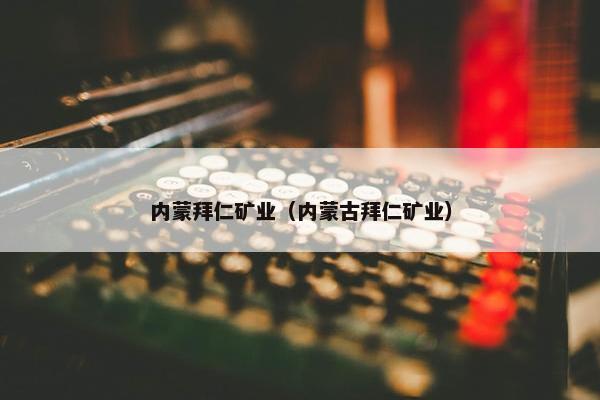 内蒙拜仁矿业（内蒙古拜仁矿业）