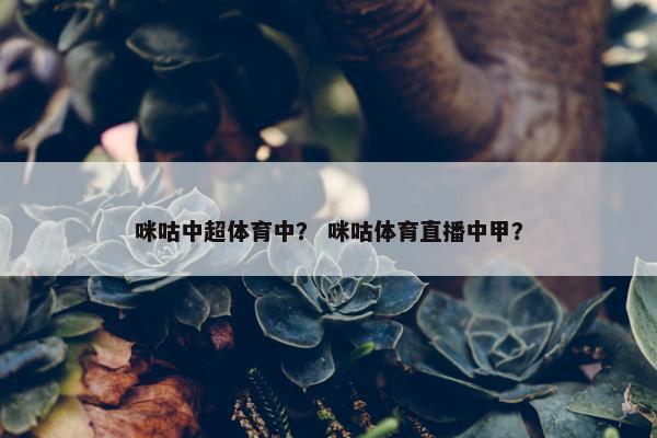 咪咕中超体育中？ 咪咕体育直播中甲？